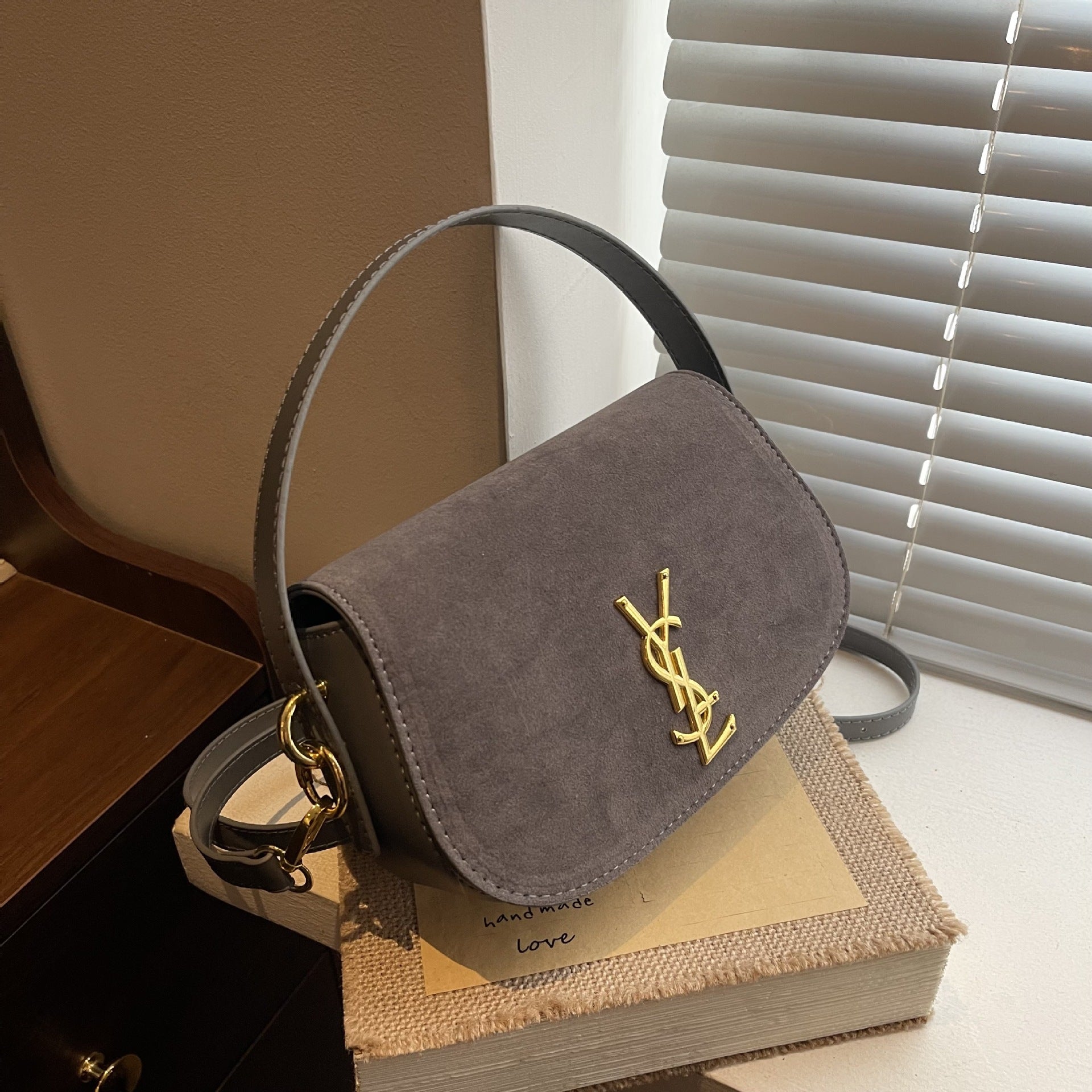 Premium Poplar Forest Saddle Bag Shoulder Messenger Crossbody