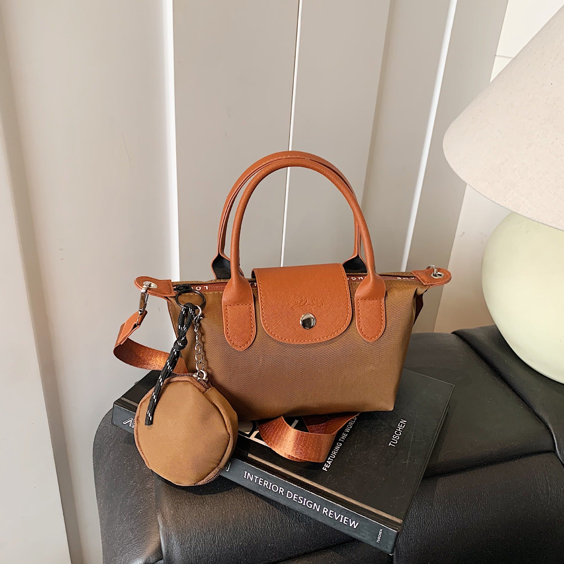 Simple Nylon Dragon Dumpling Bag Versatile Shoulder Handbag