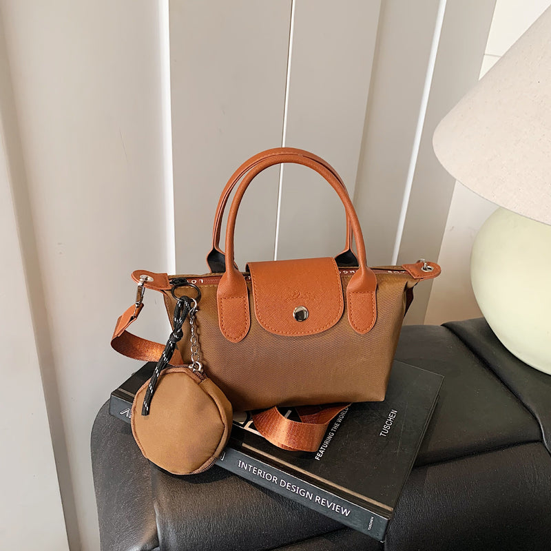 Simple Nylon Dragon Dumpling Bag Versatile Shoulder Handbag
