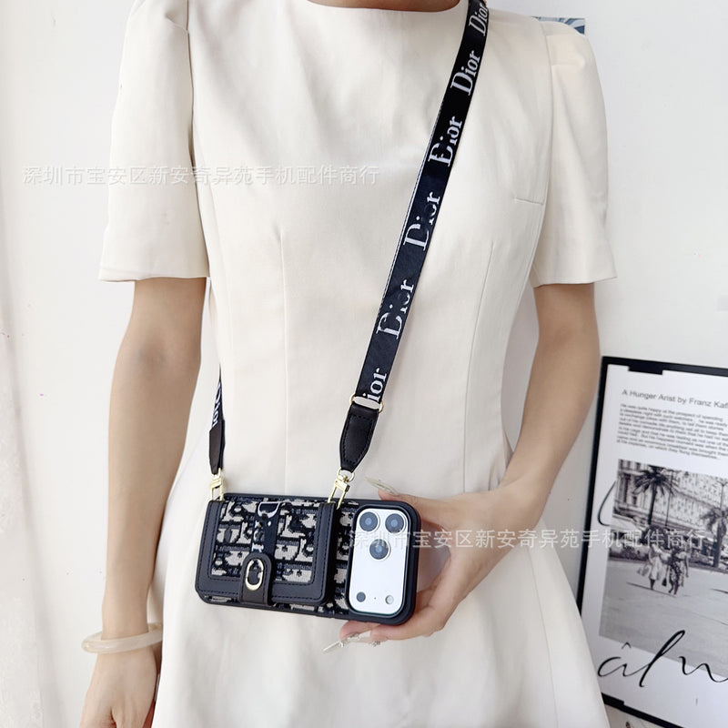 iPhone 17 Pro Max Card Bag Lanyard Case Protective Cover