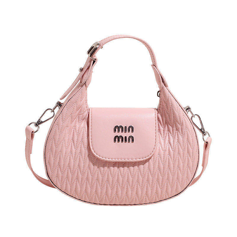 Pleated Miu Women's Trendy Shoulder & Messenger Handbag