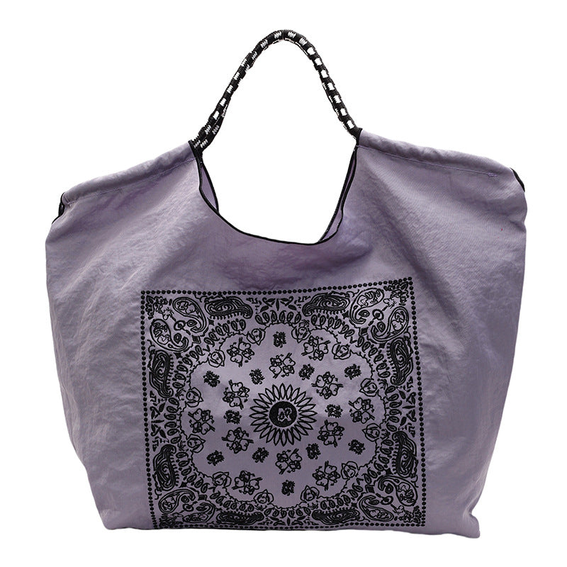 Nylon Embroidery Crossbody Bag for Women