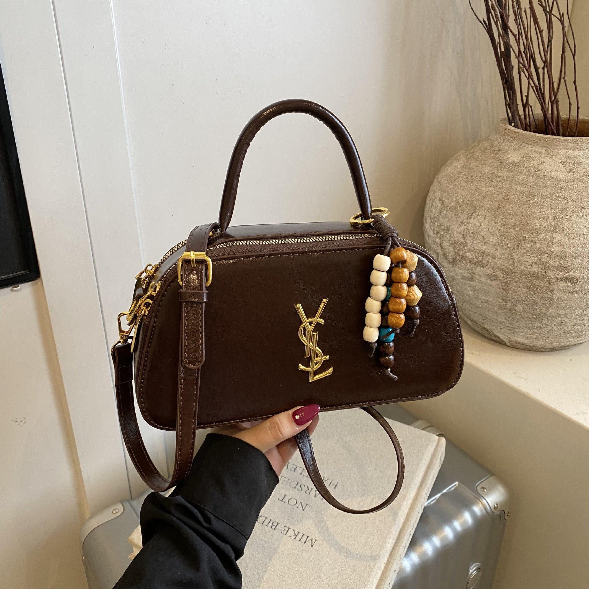 Light Luxury Poplar Forest Saddle Shoulder Bag Fashion