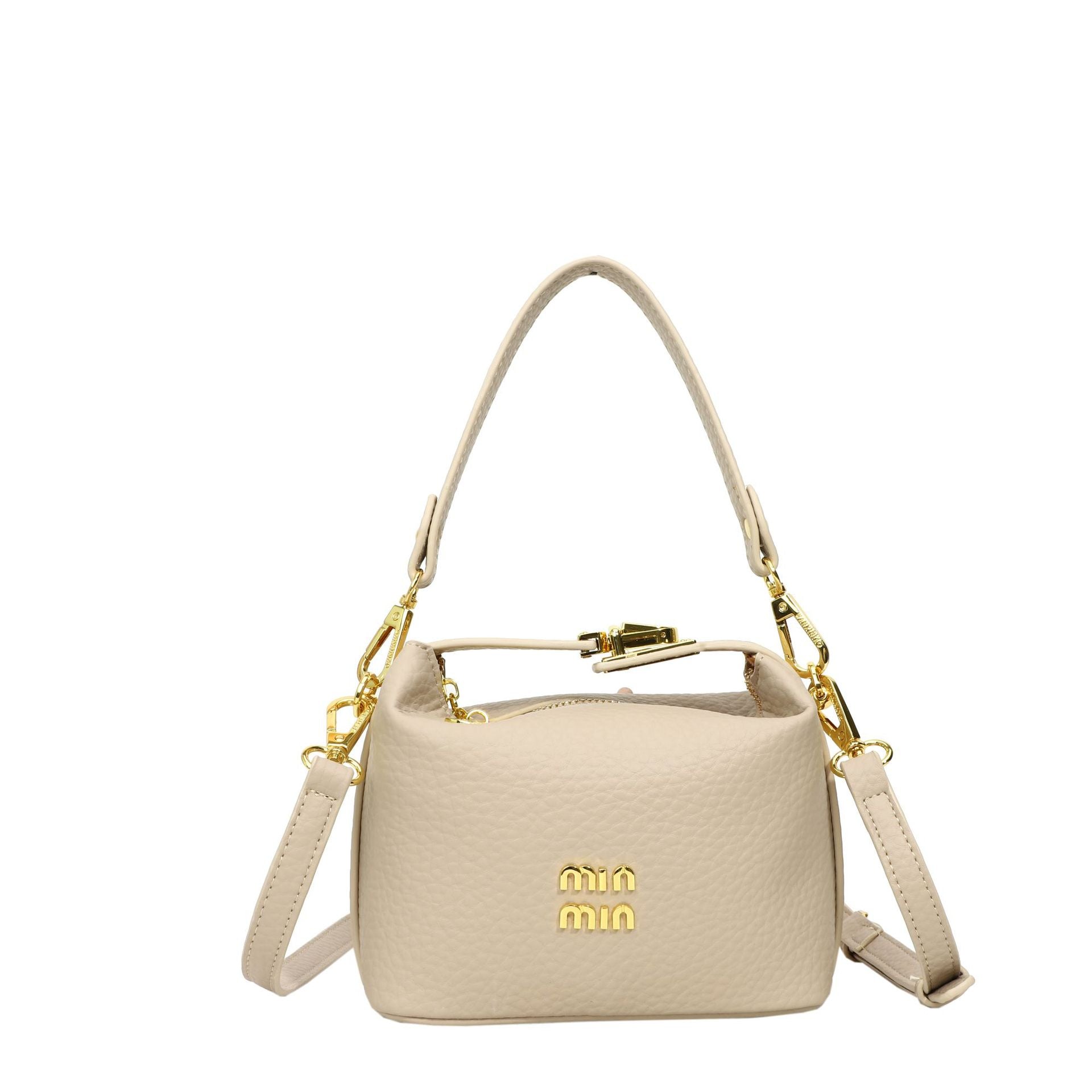 Light Luxury Lychee PU Leather Shoulder Handbag Messenger Bag