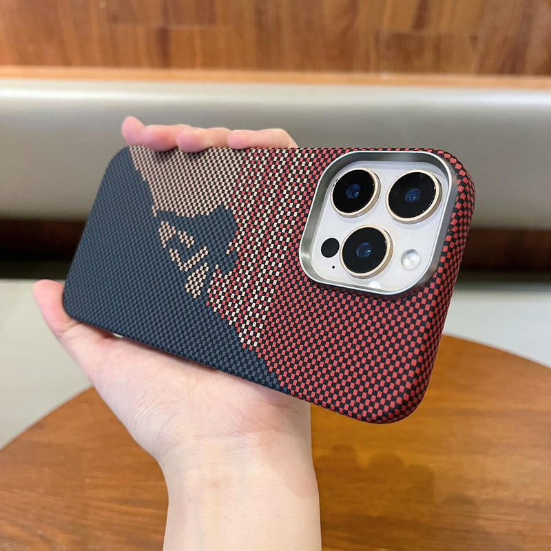 Carbon Fiber Magnetic iPhone 17 Pro Max Phone Case
