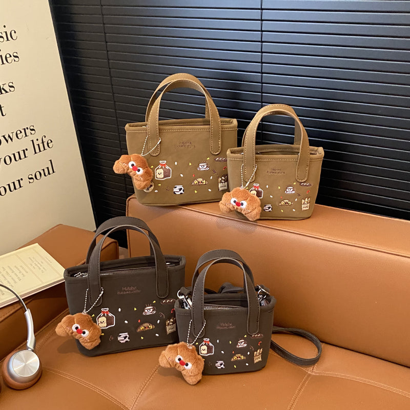 Cute Cartoon Handbag Versatile Shoulder Bag Fashion Casual