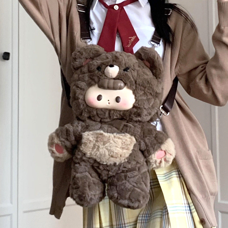 Cute Plush Backpack for Students