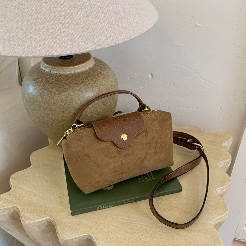 Suede Dumpling Shoulder Bag Women's Crossbody Handbag