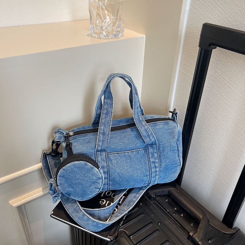 Denim Handbag Women's Shoulder Bag Casual Trendy Mother Bag