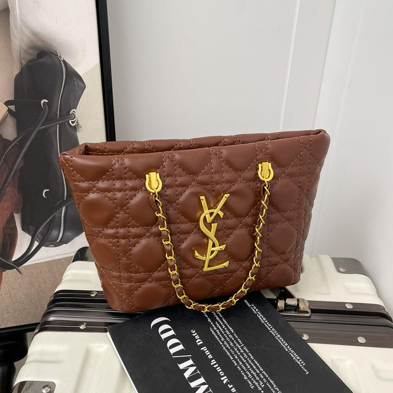 Poplar Forest Rhombus Chain Luxury Bucket Shoulder Bag