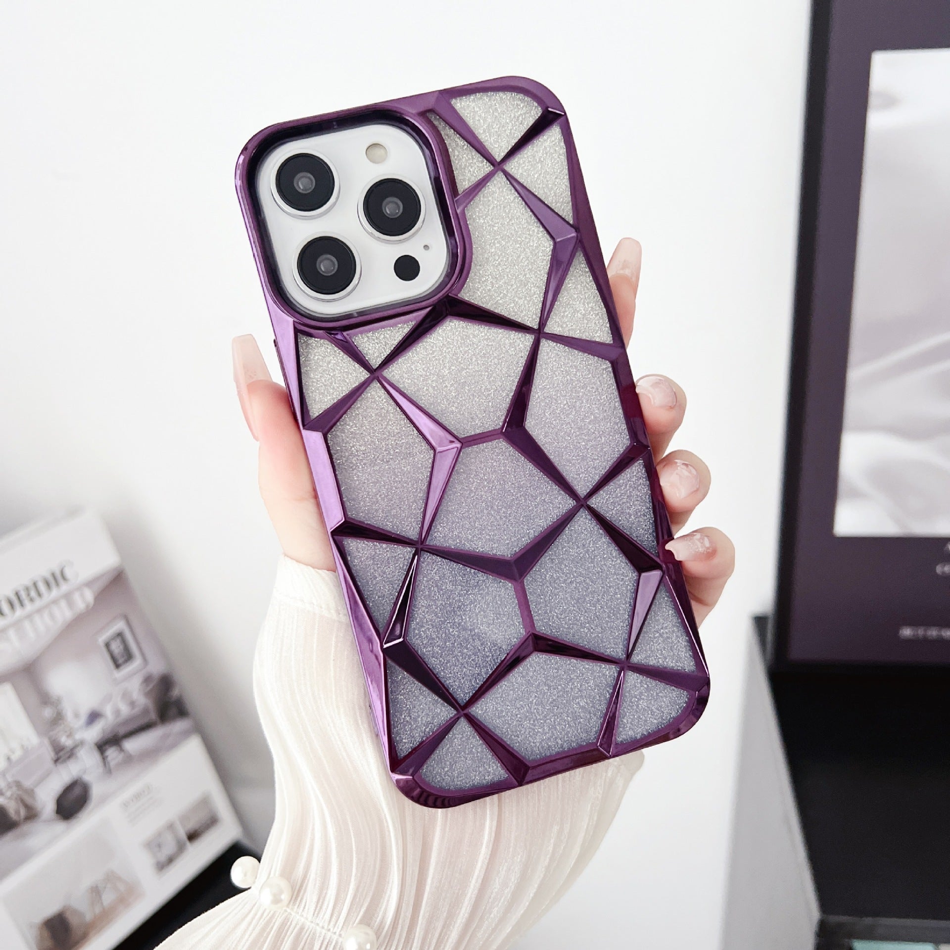 Glitter Diamond Electroplated iPhone 17 Pro Max Case
