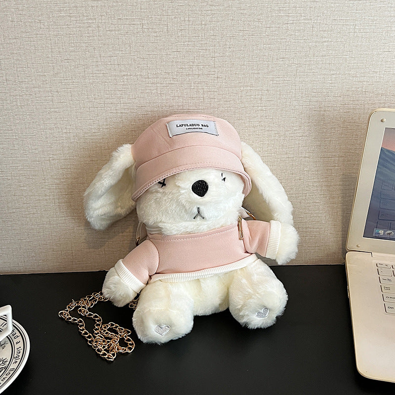 Cute Bunny Plush Shoulder Bag Fashion Trend