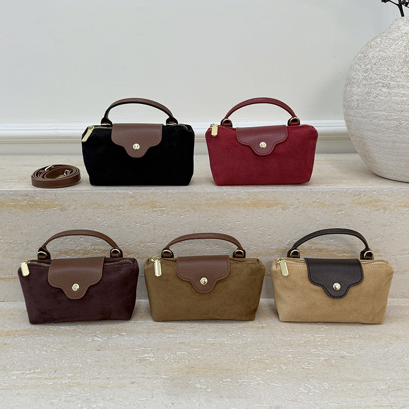 Suede Dumpling Shoulder Bag Women's Crossbody Handbag