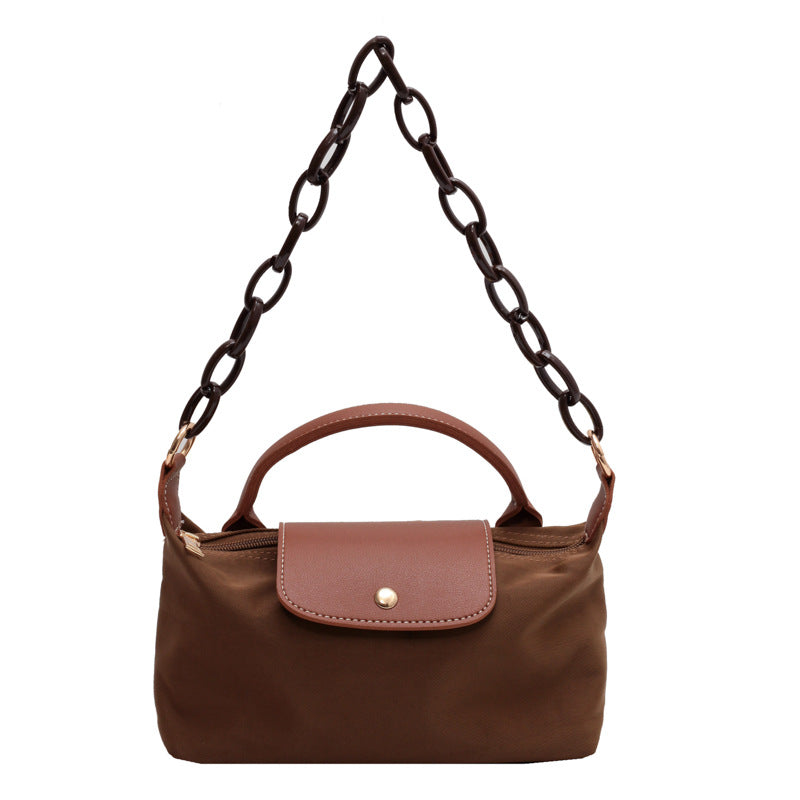 Retro Nylon Dragon Dumpling Shoulder Messenger Bag