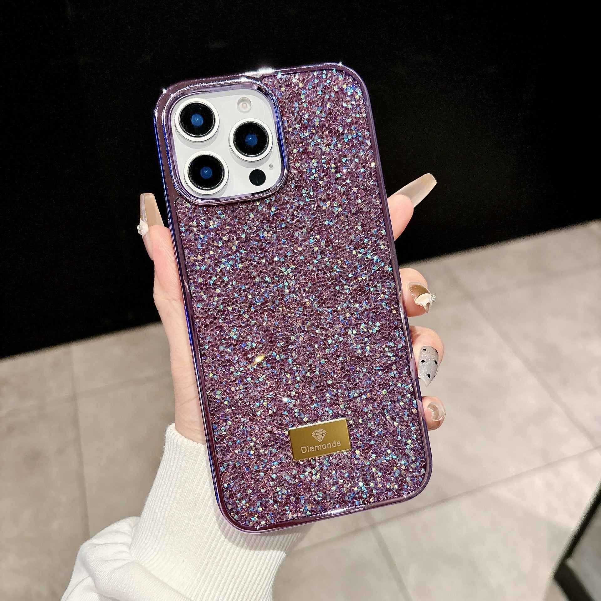 Electroplated Diamond Rhinestone Case for iPhone 17 Pro Max