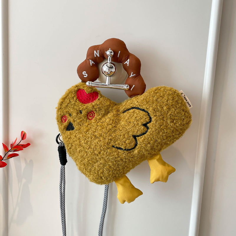 Cute Cartoon Plush Shoulder Phone Bag