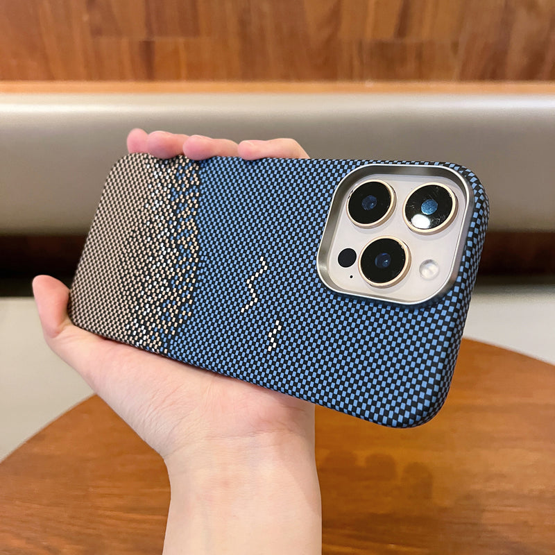 Carbon Fiber Magnetic iPhone 17 Pro Max Phone Case