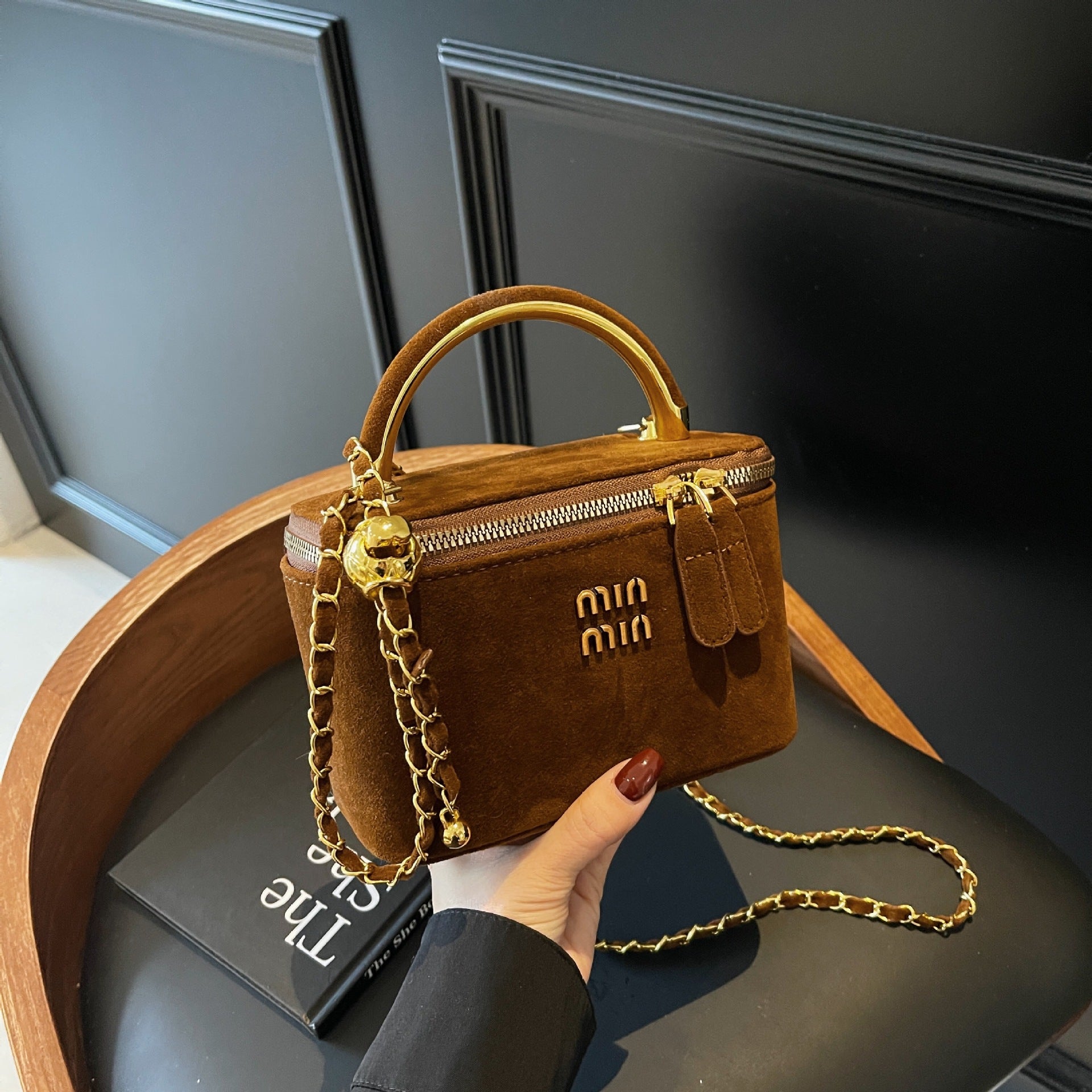 Matte Chain Square Crossbody Bag Niche Personalized Shoulder
