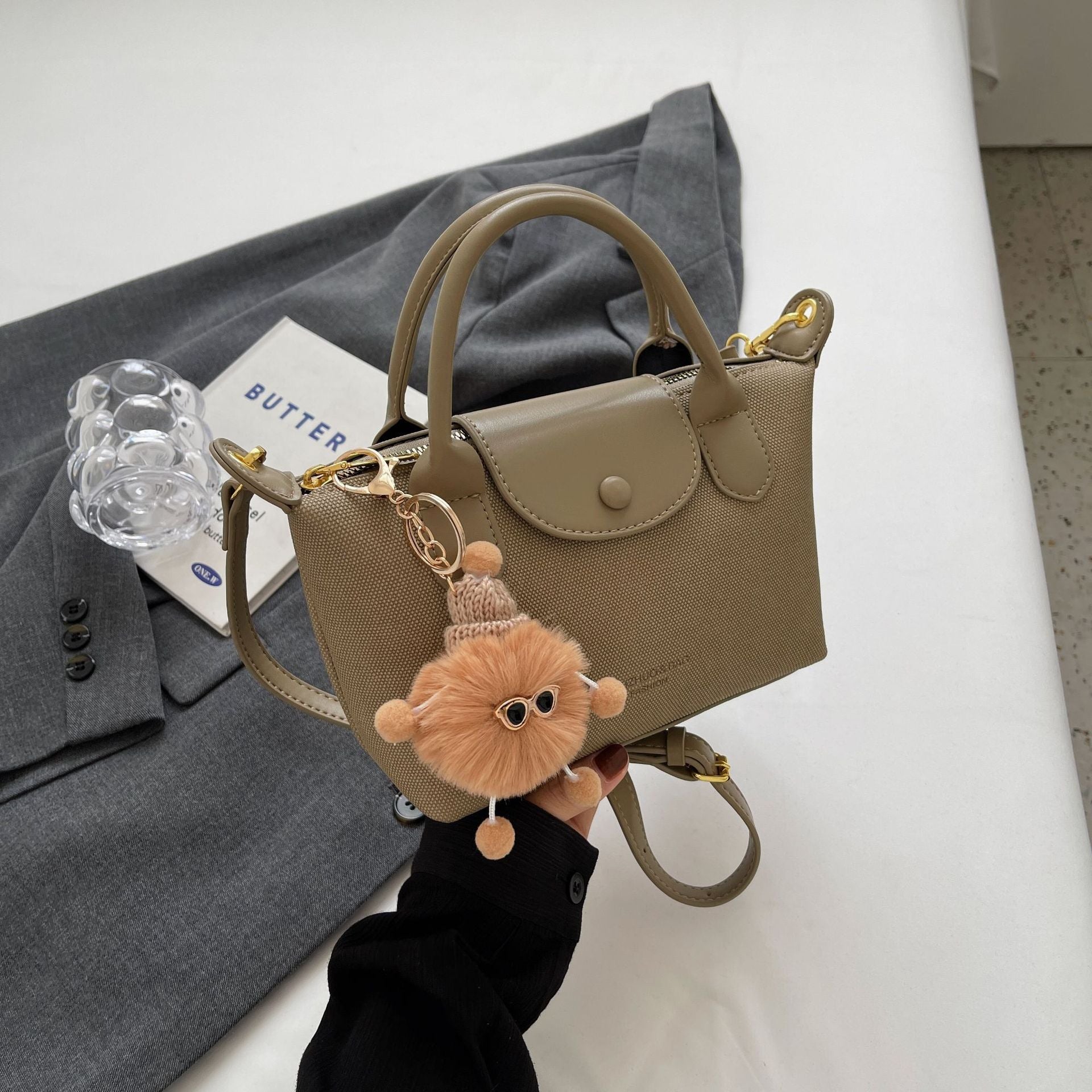 Simple Dragon Dumpling Shoulder Bag High-End Texture