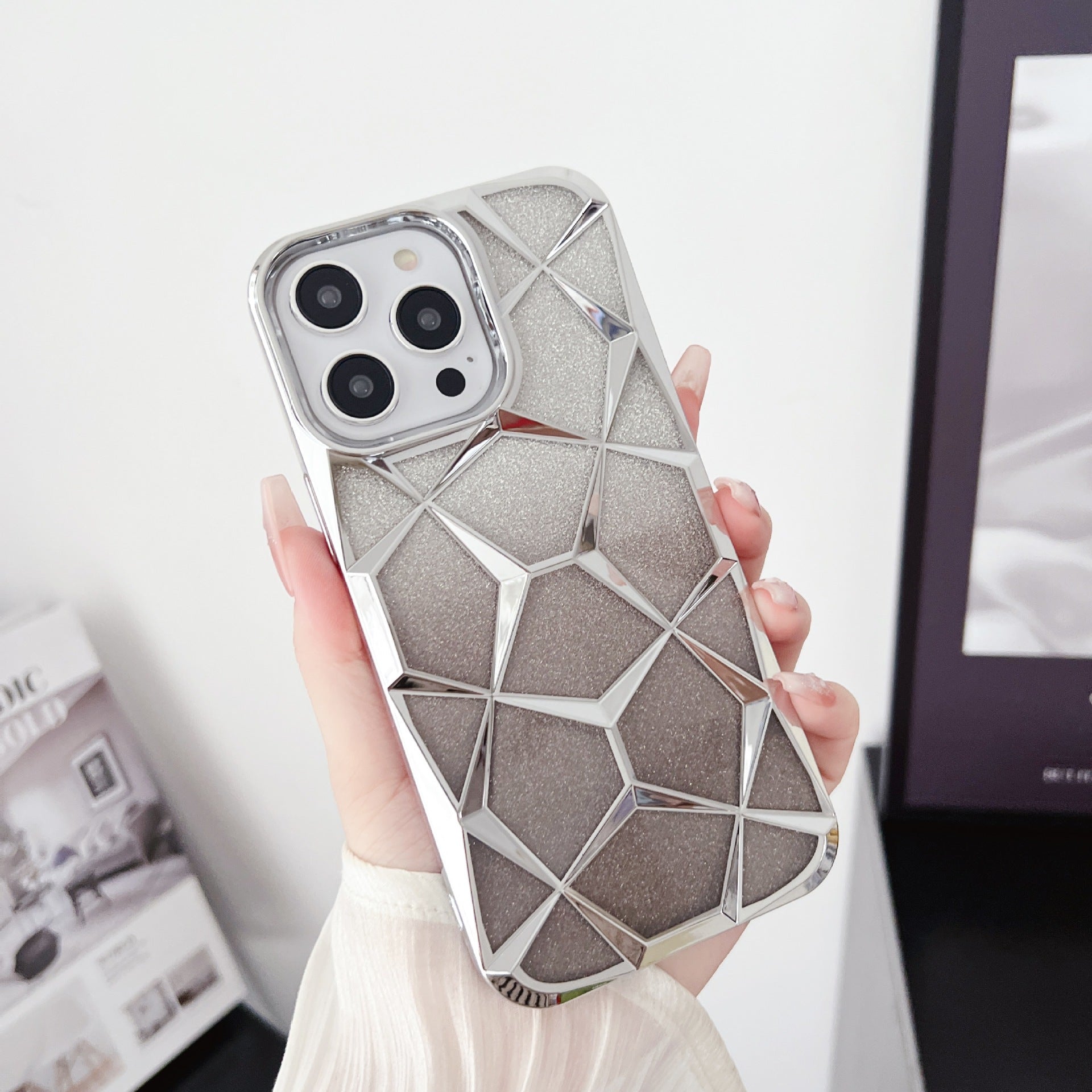 Glitter Diamond Electroplated iPhone 17 Pro Max Case
