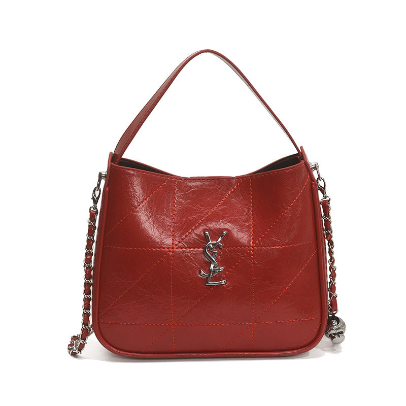 Light Luxury Embroidered Rhombus Chain Shoulder Messenger Bag
