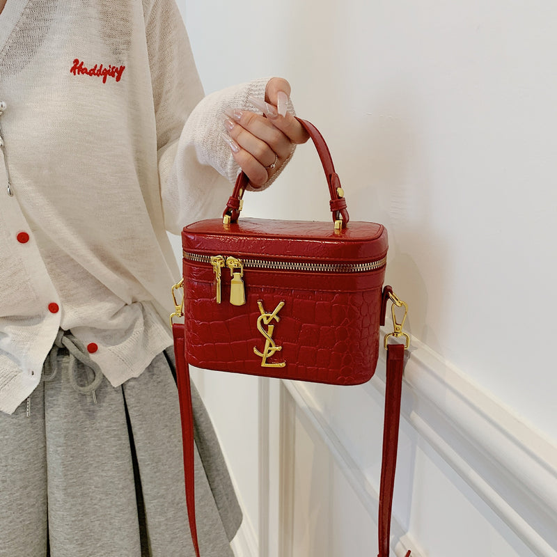 Light Luxury Poplar Stone Rhombus Square Shoulder Bag