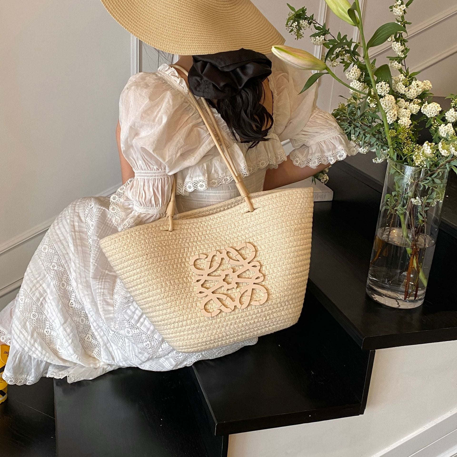 Large Capacity Woven Handbag for Women