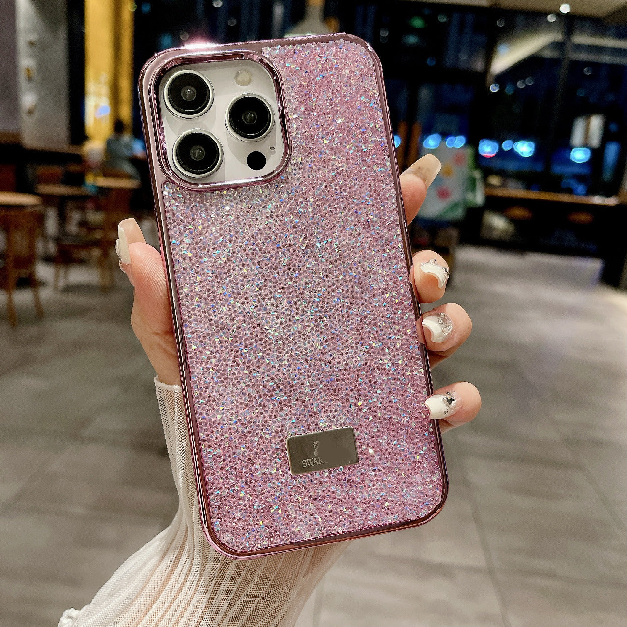 Luxury Rhinestone Electroplated iPhone 17 Pro Max Case