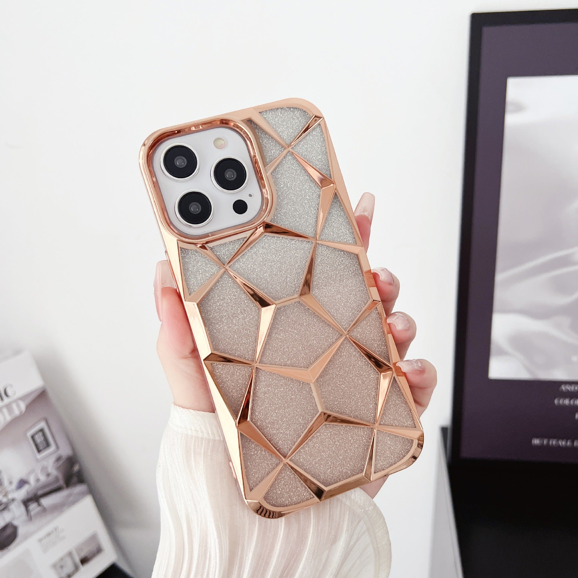 Glitter Diamond Electroplated iPhone 17 Pro Max Case