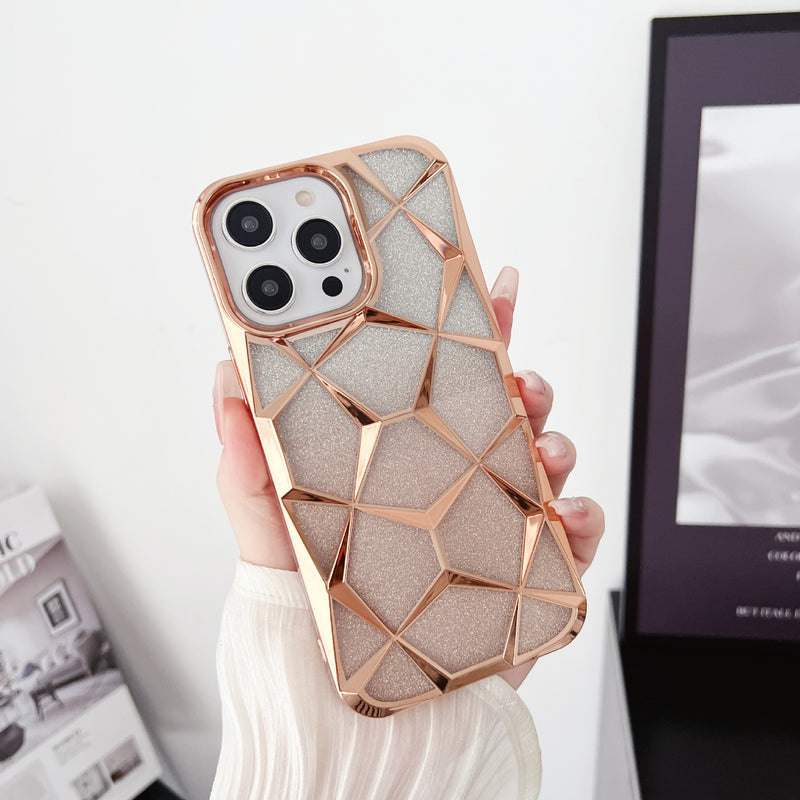 Glitter Diamond Electroplated iPhone 17 Pro Max Case