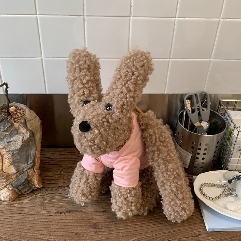 Cute Puppy Doll Plush Shoulder Bag Cartoon Sweet Style