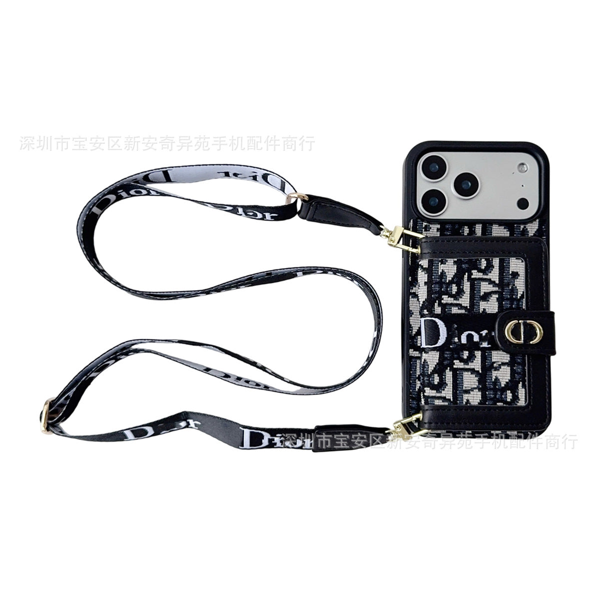 iPhone 17 Pro Max Card Bag Lanyard Case Protective Cover