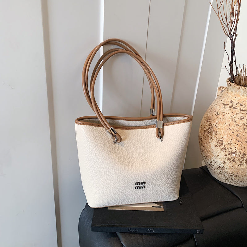 Light Luxury Large Capacity Fashion Splicing Tote Shoulder Bag