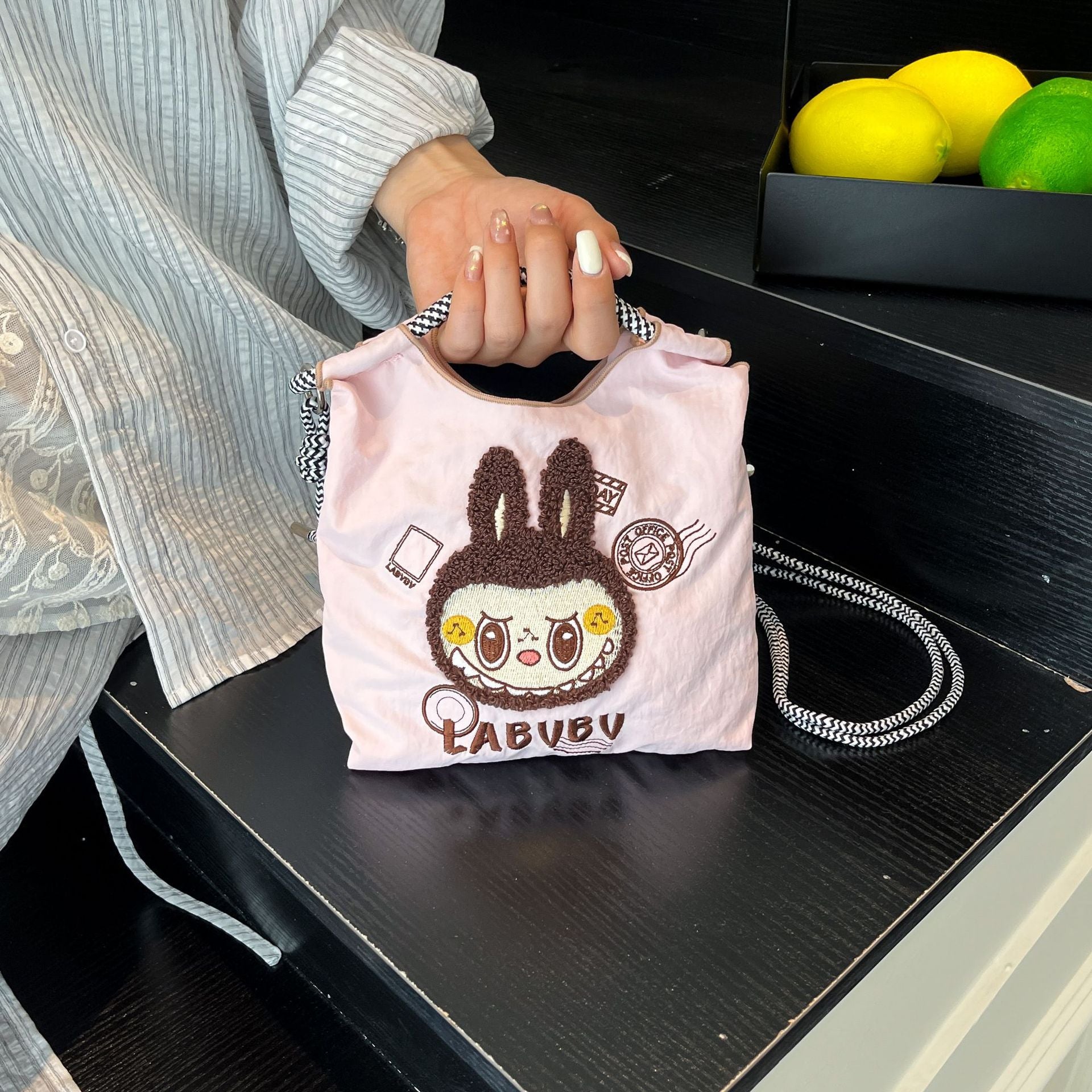 Labu Bu Embroidered Cartoon Crossbody Bag