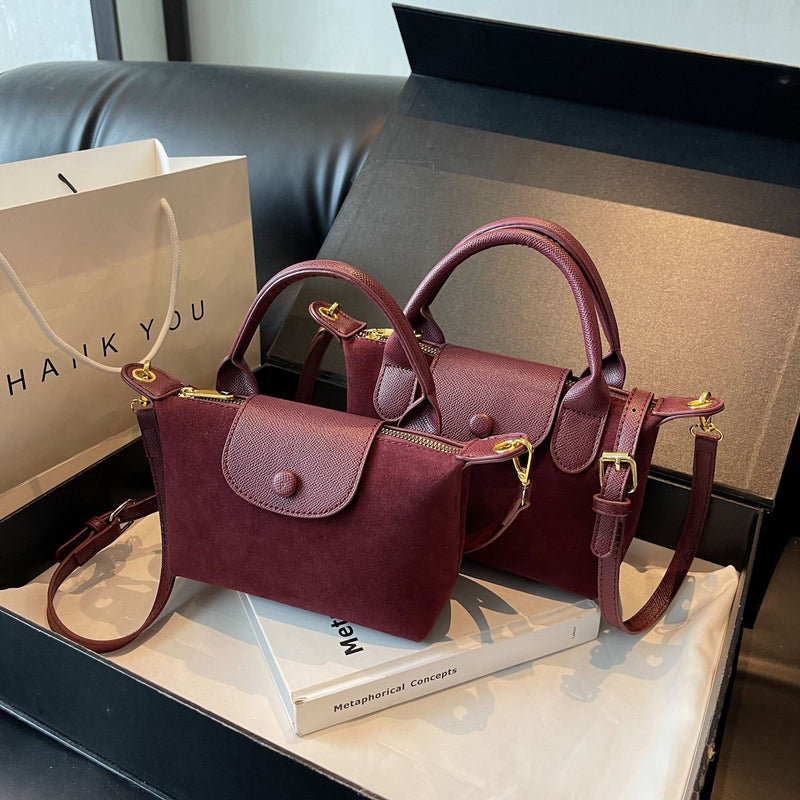 Retro Matte Dragon Splicing Women's Shoulder Messenger Bag