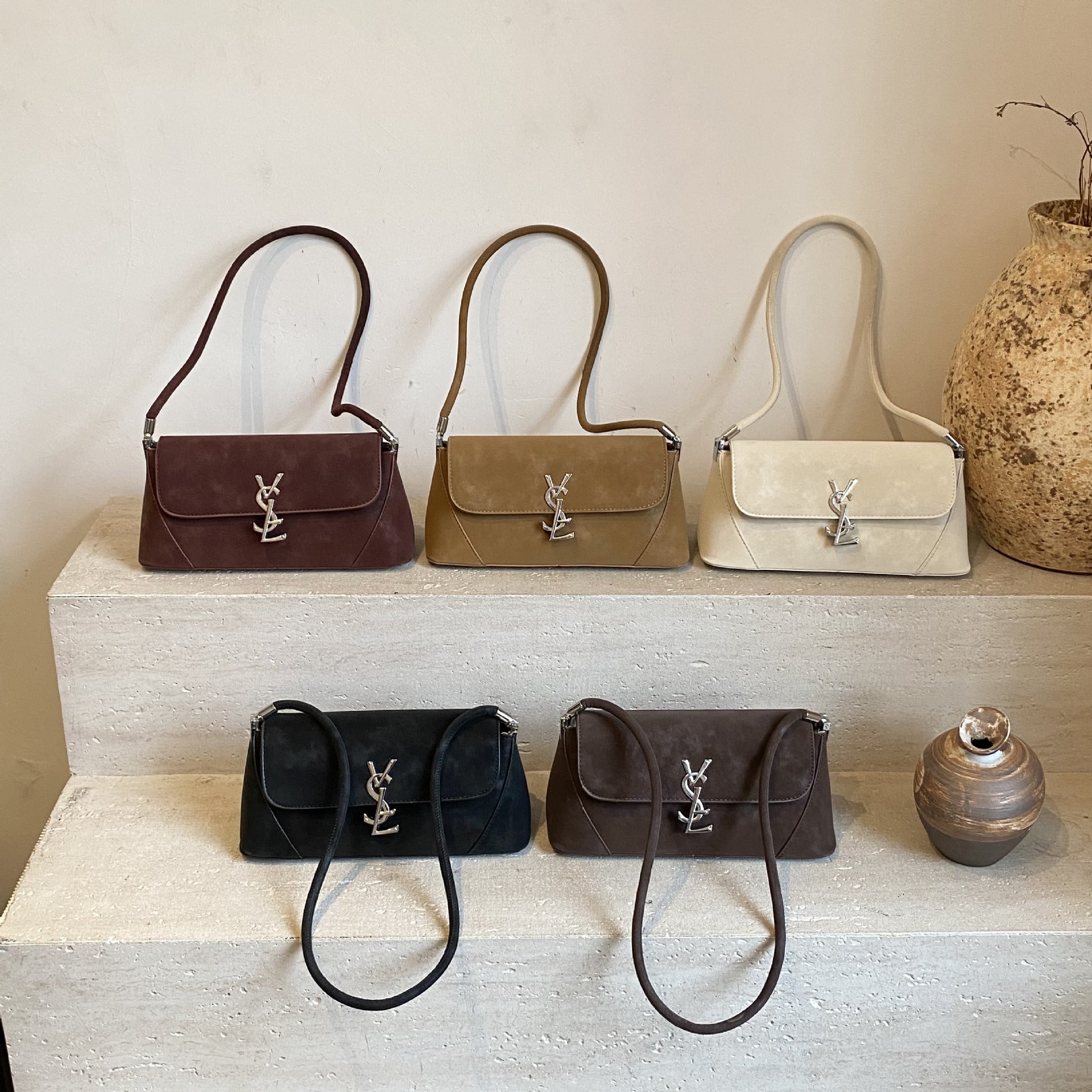 Luxury Poplar Forest Baguette Shoulder Chain Bag
