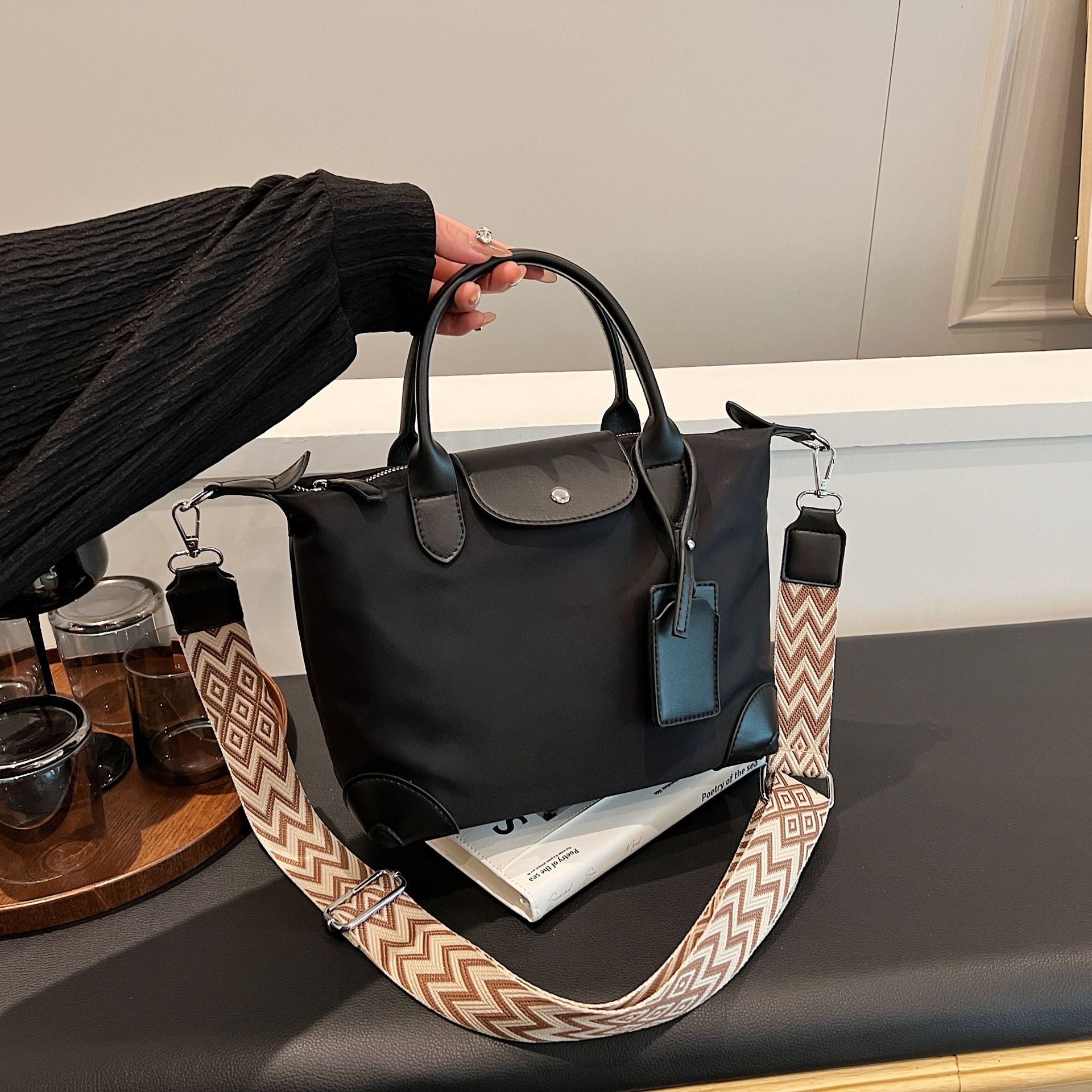 New Nylon Large Capacity Women Shoulder Crossbody Tote Bag