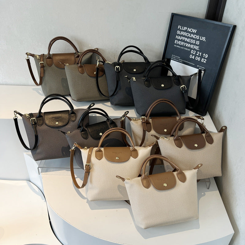 Oxford Cloth Dumpling Shoulder Bag Women Trendy Handbag
