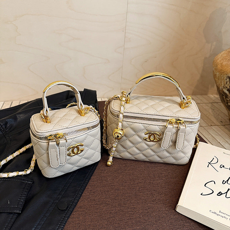 Women's Small Square Chain Shoulder Bag Rhombus Messenger