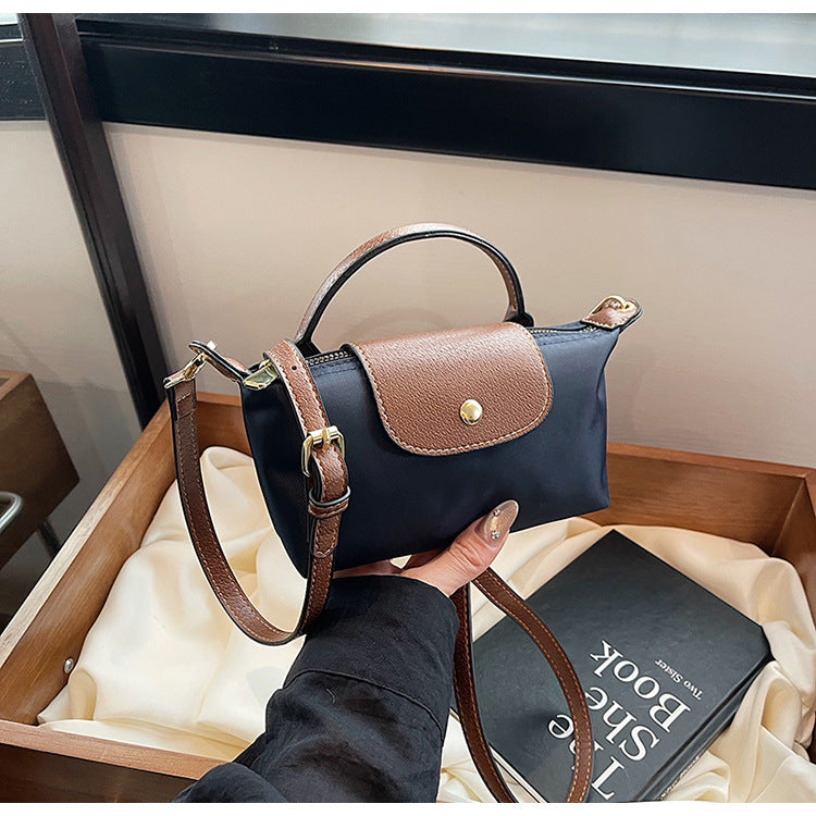 Retro Dragon Shoulder Crossbody Nylon Dumpling Bag for Women
