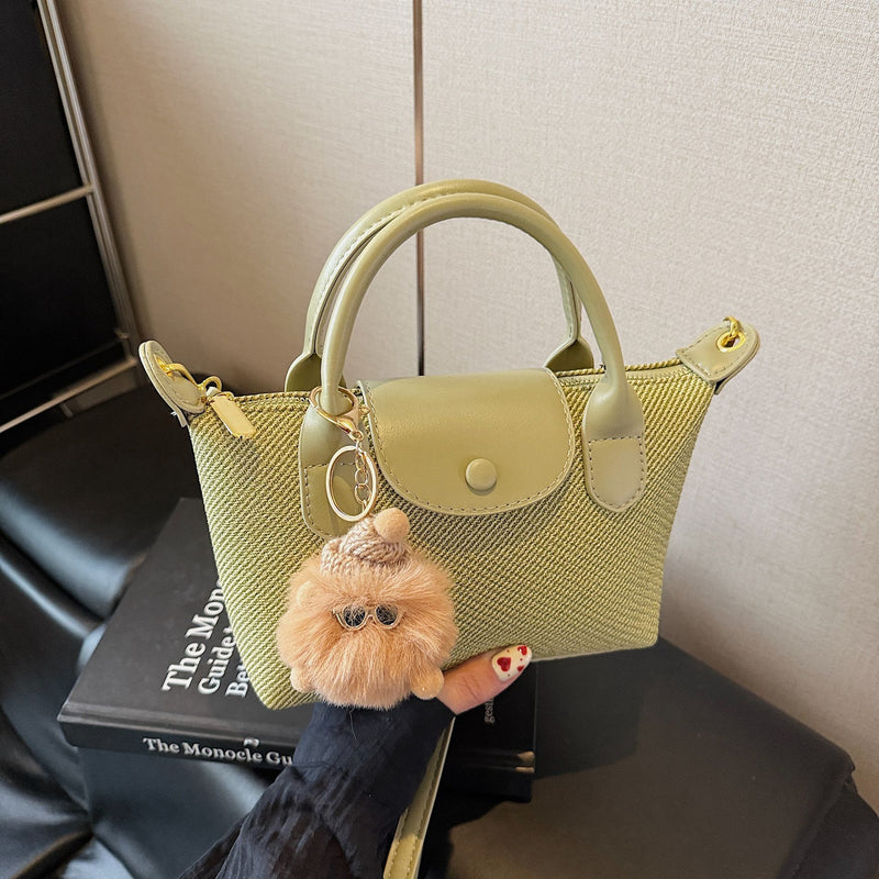 Portable Dumpling Shoulder Bag for Women, Light Luxury
