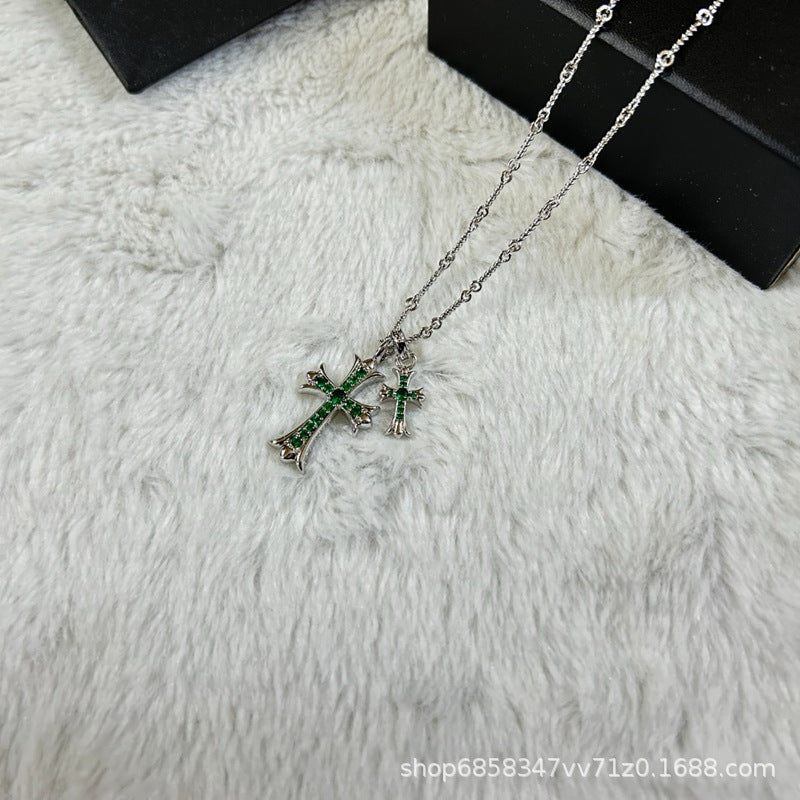 Men's 22K Gold Hip Hop Cross Necklace - Trendy Pendant