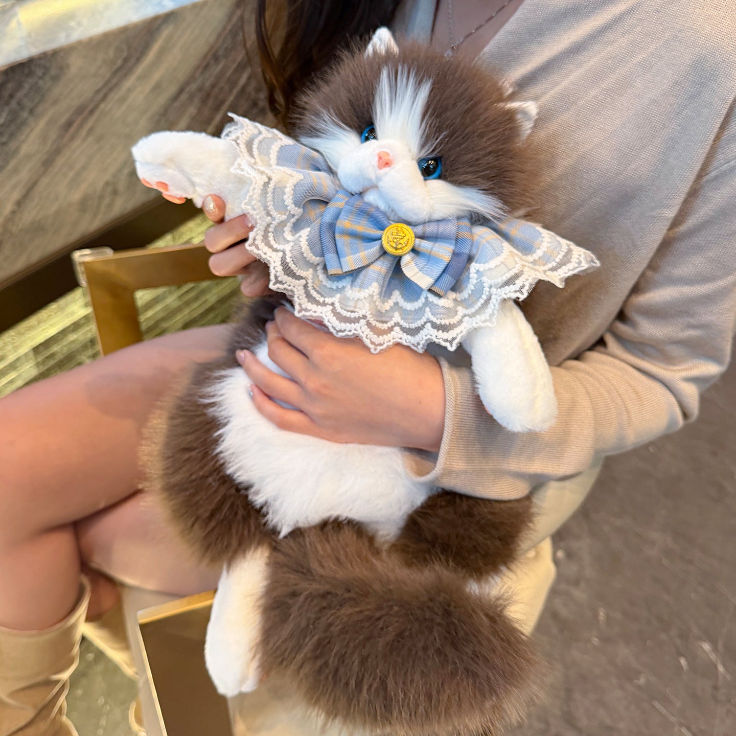Cute Ragdoll Cat Plush Backpack