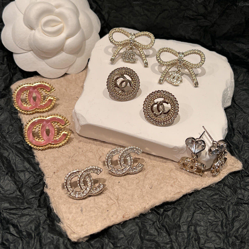 Pearl Letter C Stud Earrings for Women - Elegant Tassel Drop Earrings Wholesale