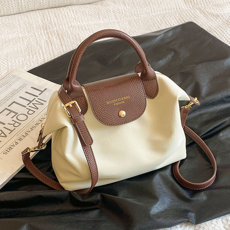 Oxford Cloth Dumpling Bag Women Splicing Messenger Handbag