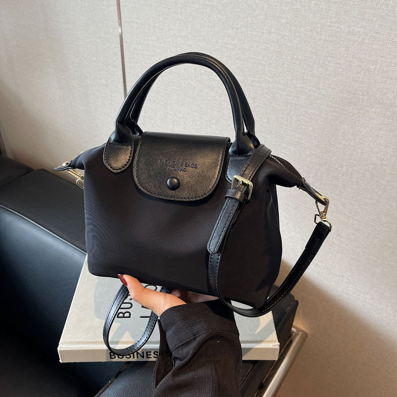 Niche Tide Oxford Cloth Bag Texture Dragon Bags Xiang Splicing Portable Dumpling Bag Simple Shoulder Messenger Bag