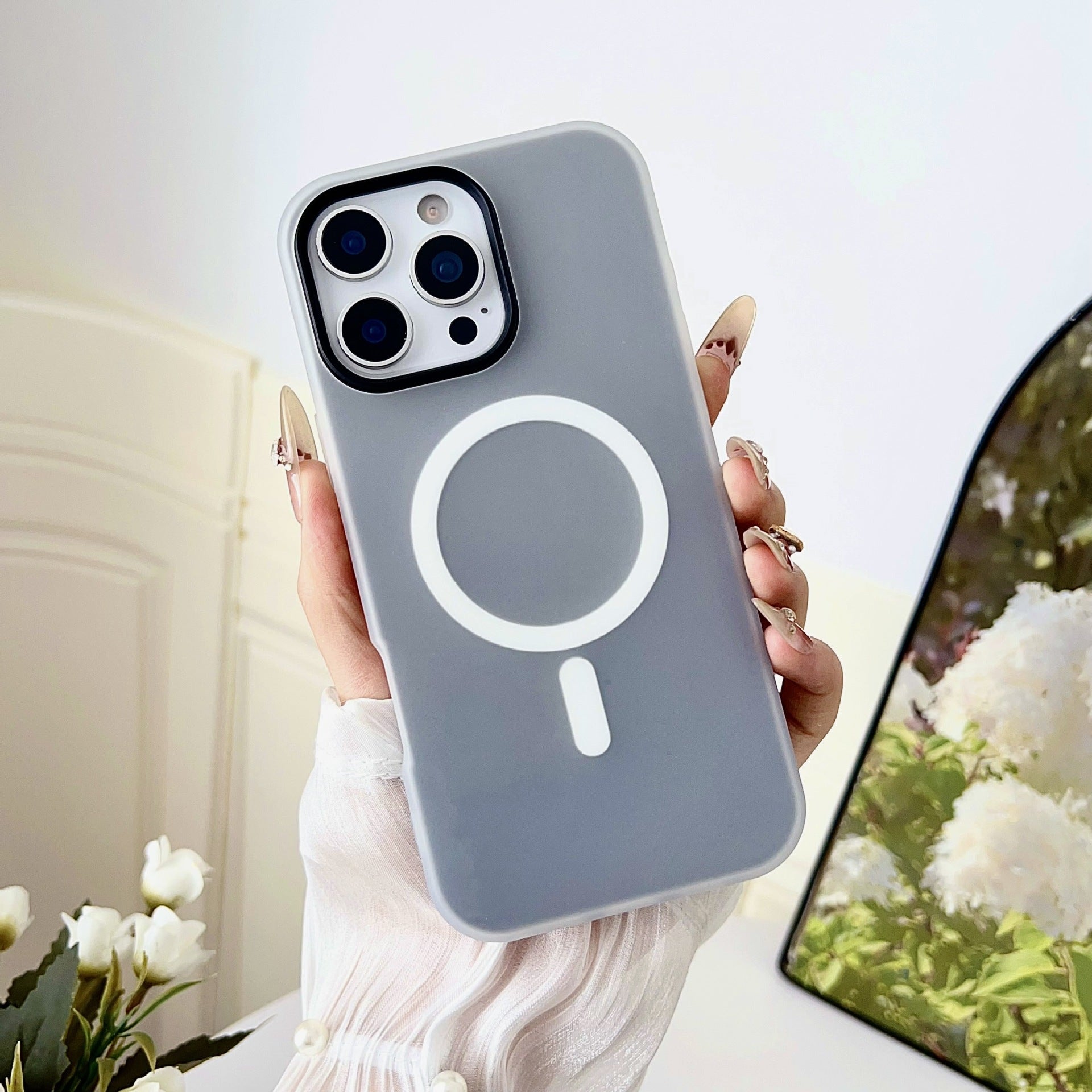 Magnetic Matte Jelly Case for iPhone 17 Pro Max & 16