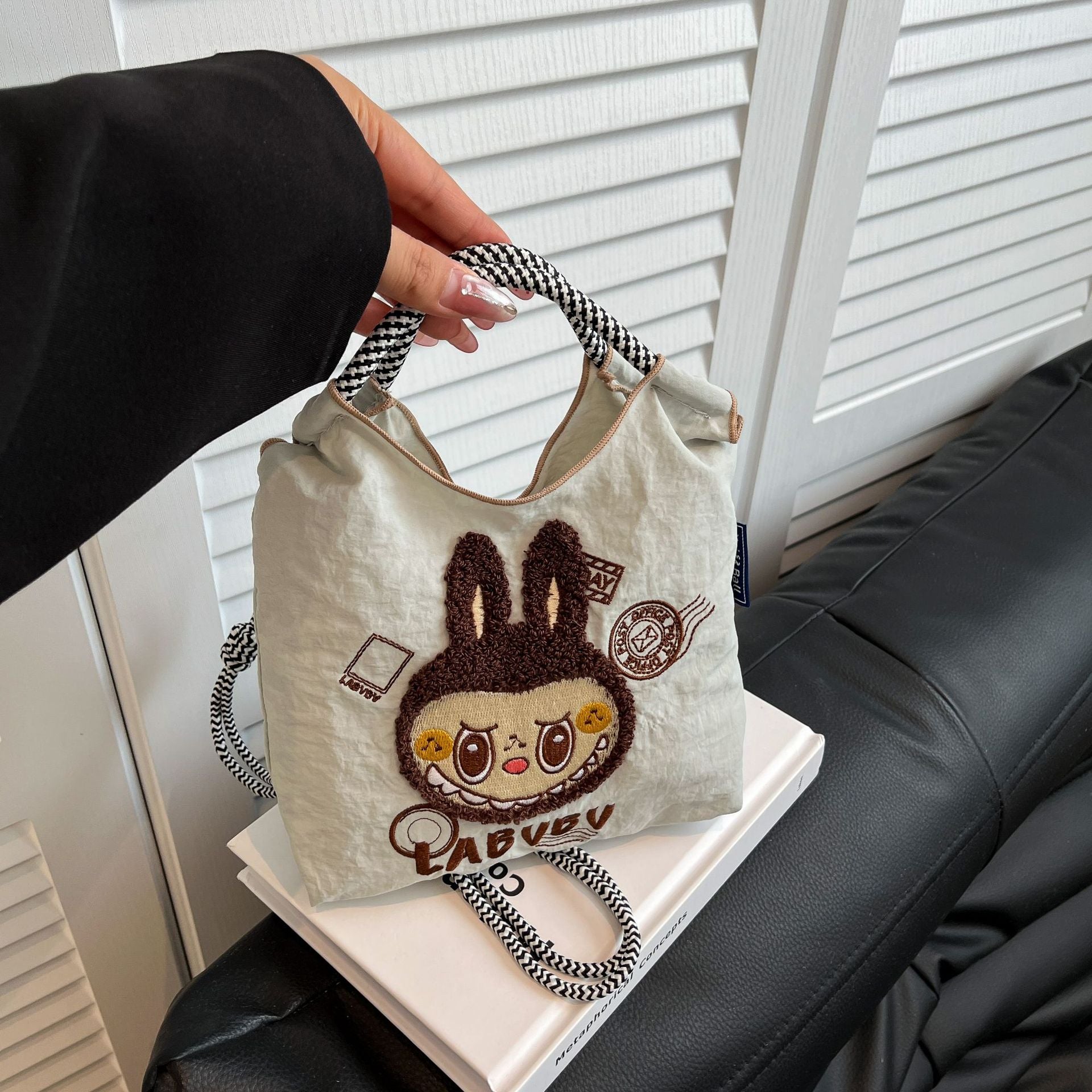 Labu Bu Embroidered Cartoon Crossbody Bag
