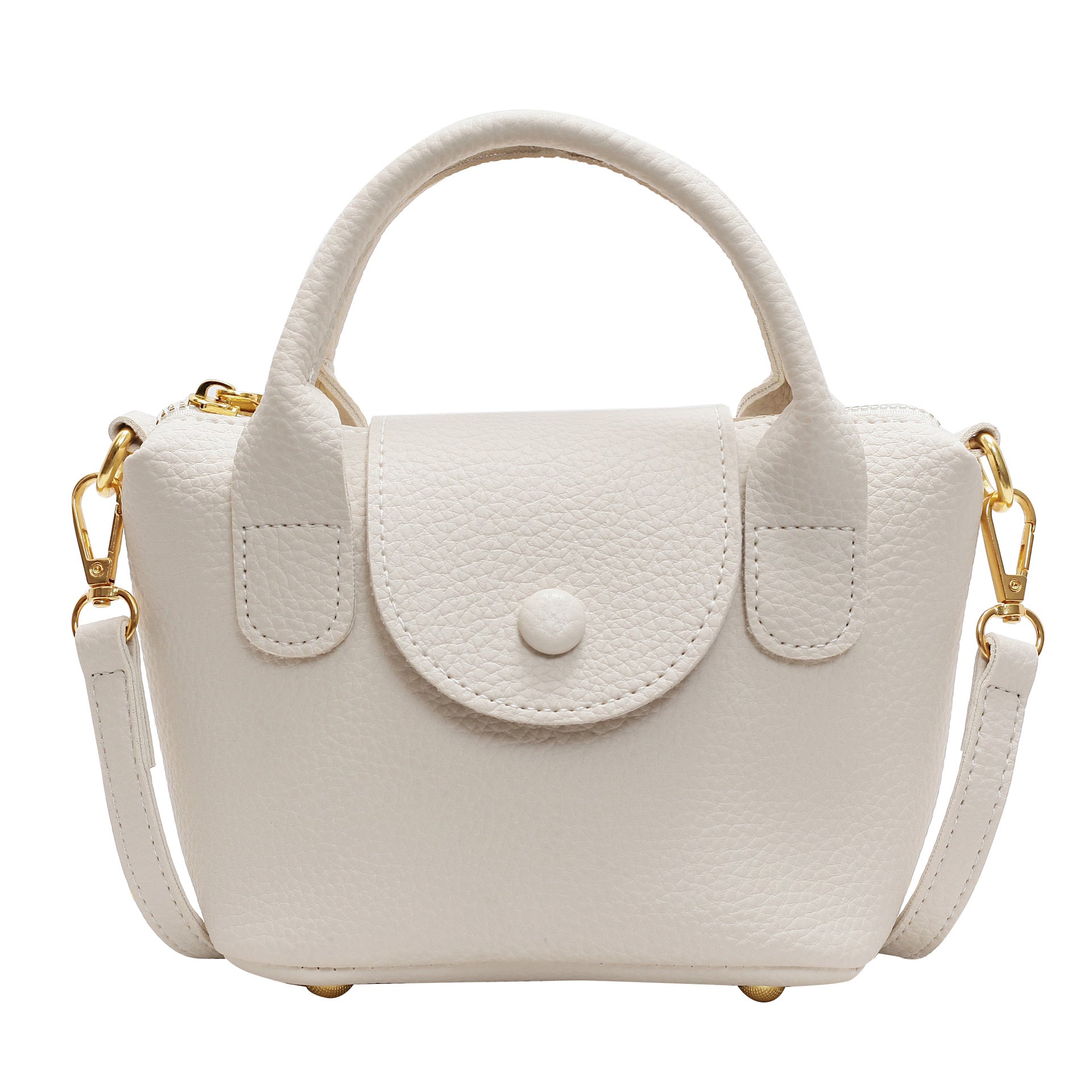 Niche Design Texture Handbag Longbaoxiang Fashion Lychee Pattern Dumpling Bag Versatile Ins Shoulder Messenger Bag