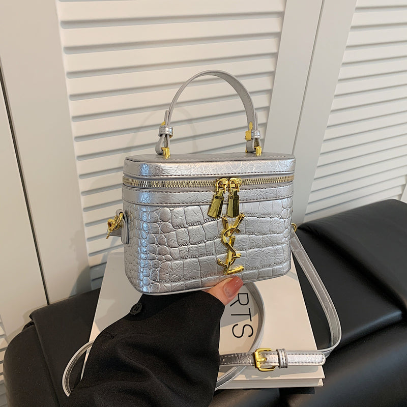 Light Luxury Poplar Stone Rhombus Square Shoulder Bag